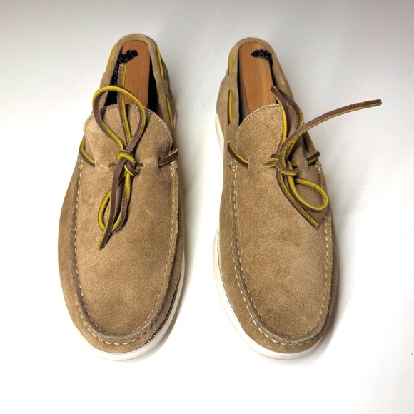 Sid Mashburn Men’s Camp Moccasin Tan Suede Shoes Size- 8 main image 4